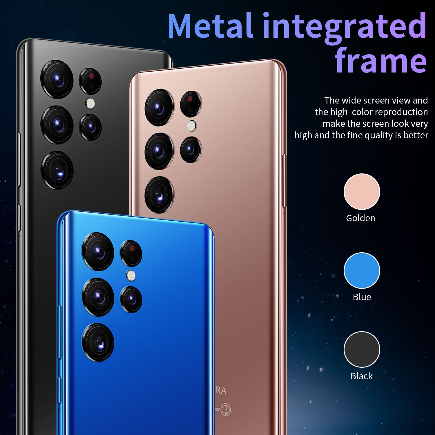 Hot Selling S24 ULTRA original 7.3 inch 16GB+1TB 48MP+100MP Smart Cell Phones Mobile Telephone Android 5G Smartphone