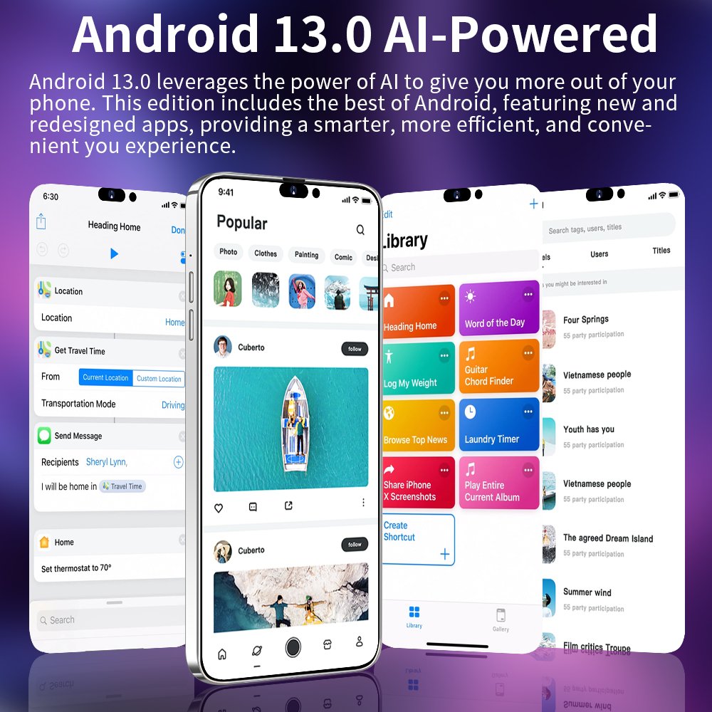 Best Sell Phone 15 pro max 8GB+256GB Smartphone 6.8inch Screen 5g Smartphone Dual Sim Card I15 phone 15 Pro Max Gaming Telephone