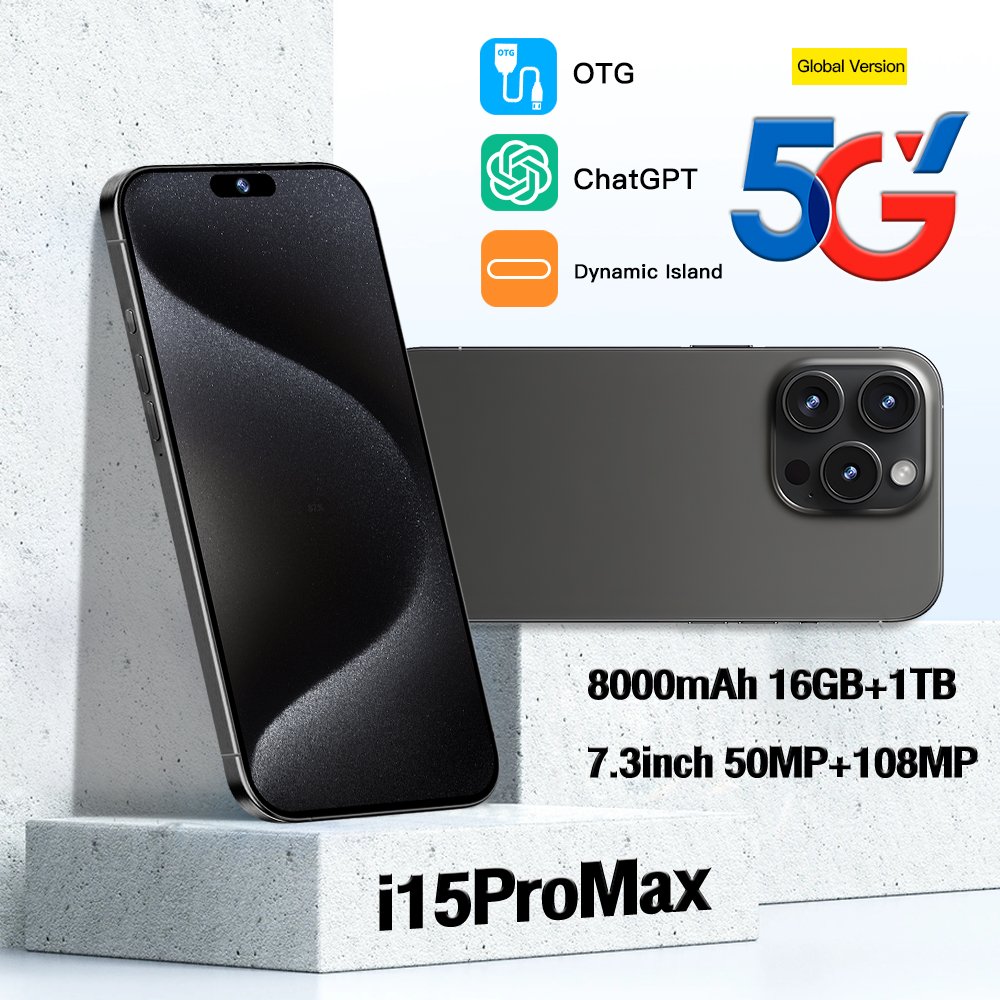Cheap 5G Smartphone For Phone 13 Pro Max Smart Phone i15 13 16G 1Tb Mobile Phone Original Dropshipping Unlocked