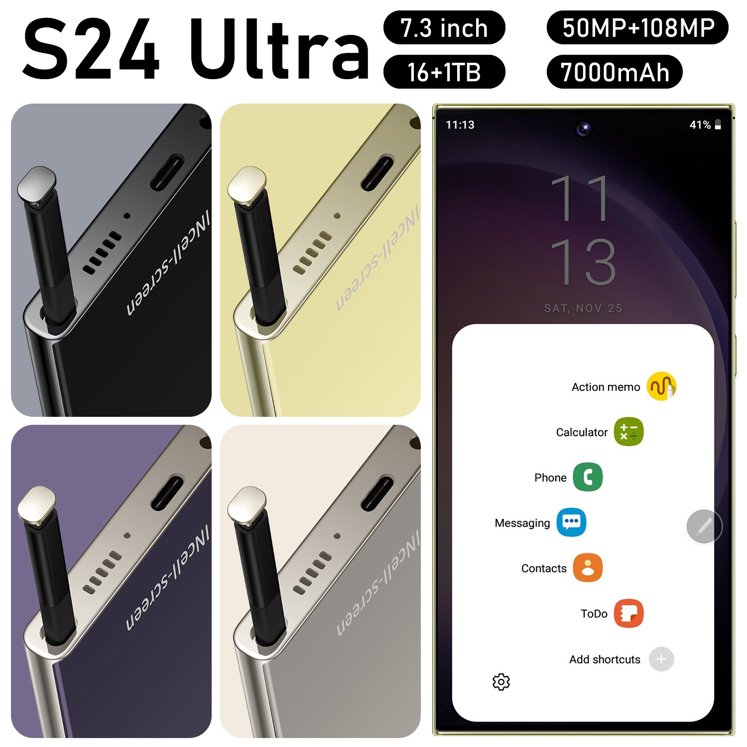 Wholesale Global 5G Android Dual SIM Smartphone 16GB+1TB with Face Recognition and Fingerprint Unlock