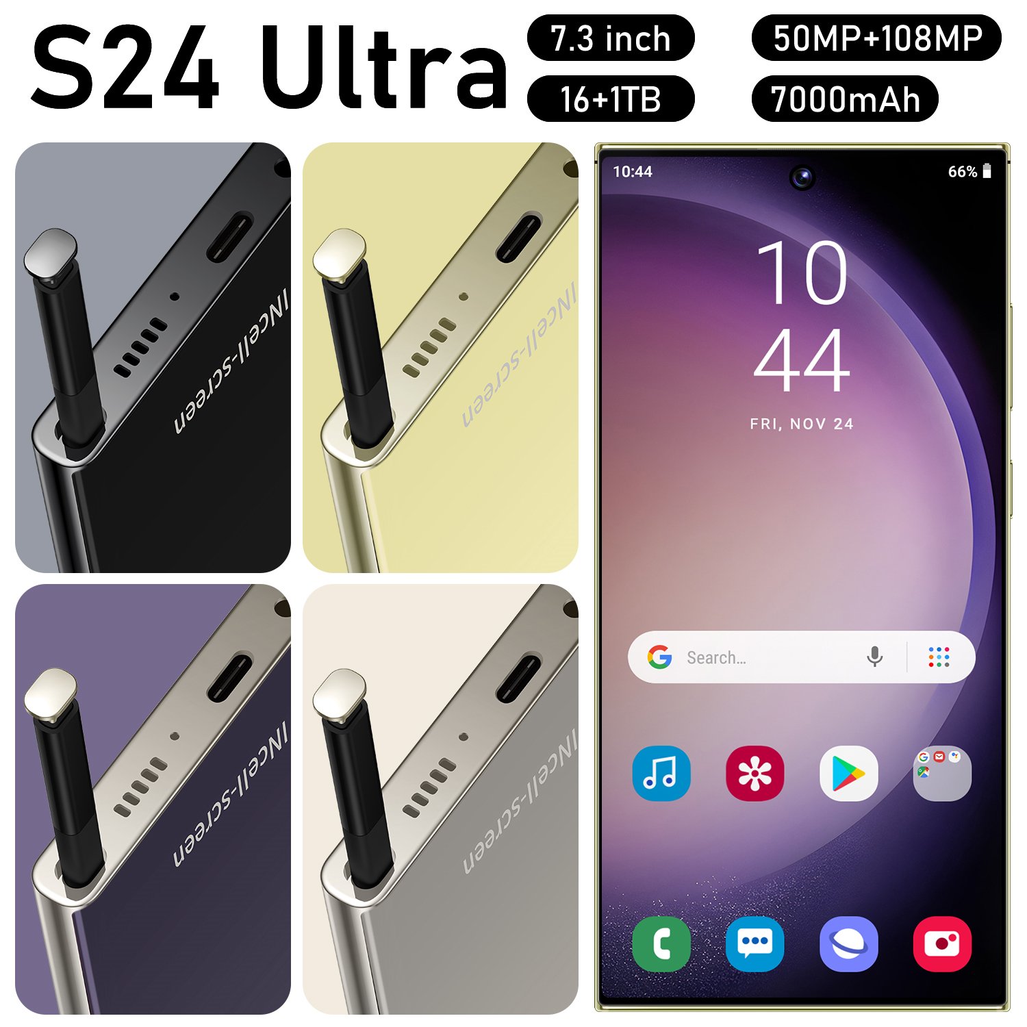 Wholesale Global 5G Android Dual SIM Smartphone 16GB+1TB with Face Recognition and Fingerprint Unlock