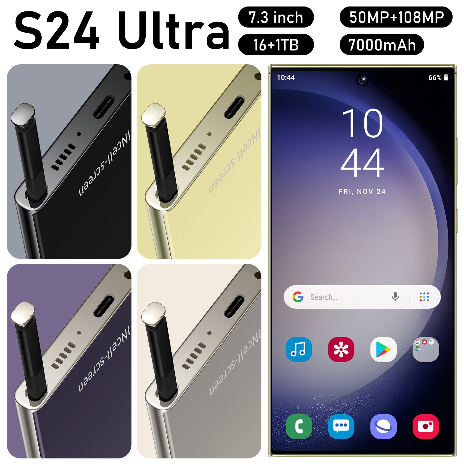 Wholesale Global 5G Android Dual SIM Smartphone 16GB+1TB with Face Recognition and Fingerprint Unlock