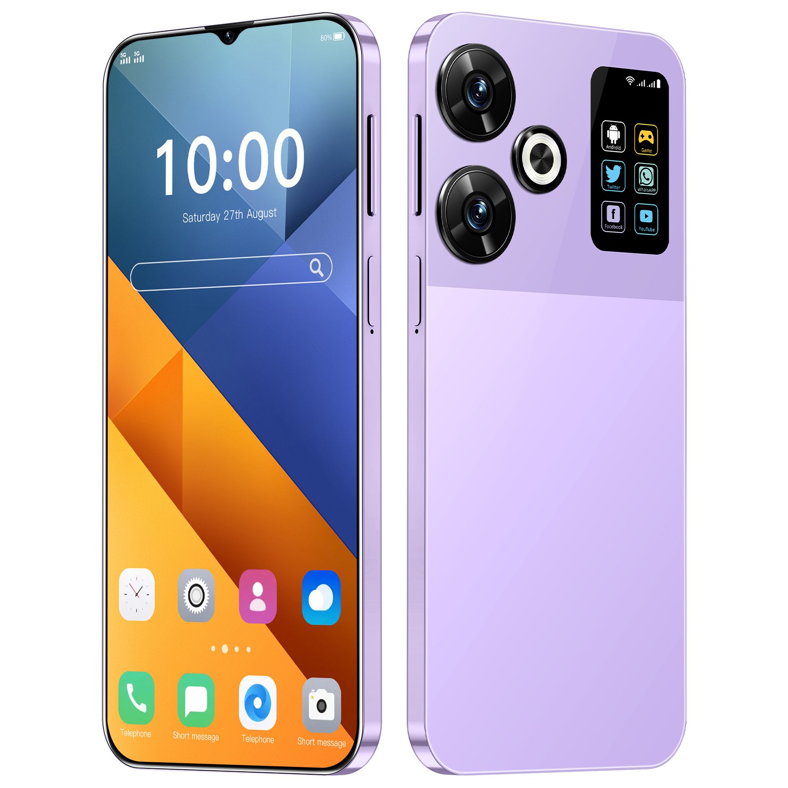 Global Connectivity M6 Ultra 5G Smartphone with 7.3-inch Display 2GB RAM and 16GB Storage