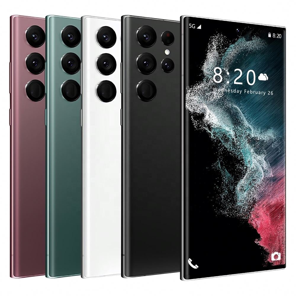 5g Smartphone Unlocked S22 Ultra 7.2 Inch Full Screen 16gb + 512gb Android Mobile Phones With Face Id Cell Phone