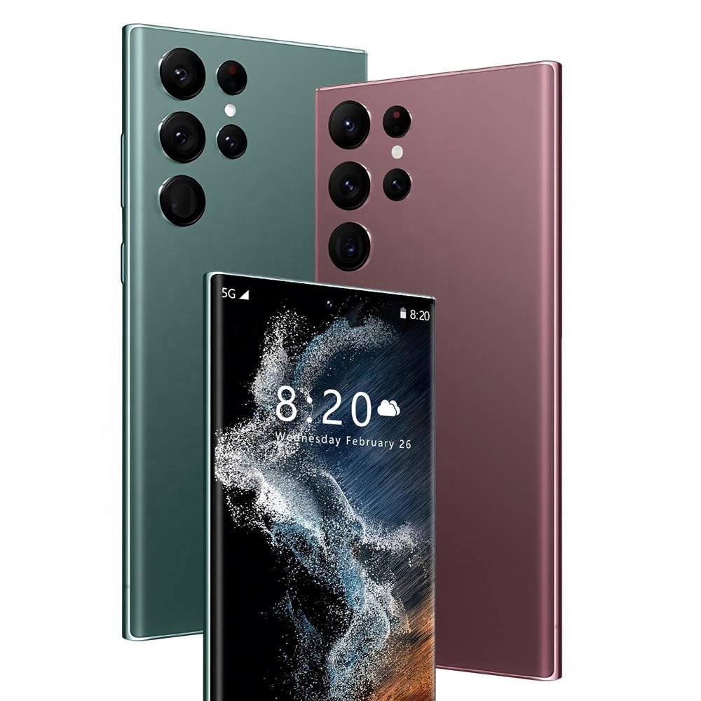 5g Smartphone Unlocked S22 Ultra 7.2 Inch Full Screen 16gb + 512gb Android Mobile Phones With Face Id Cell Phone