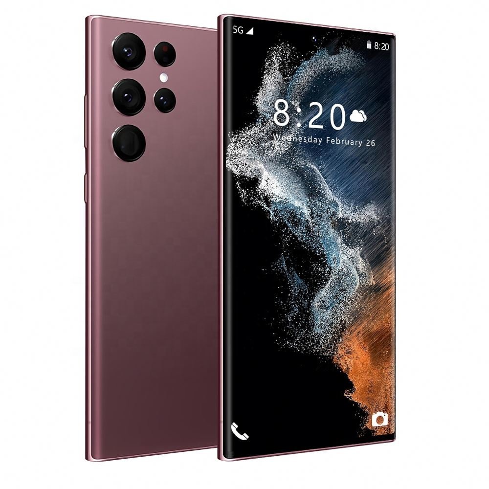 5g Smartphone Unlocked S22 Ultra 7.2 Inch Full Screen 16gb + 512gb Android Mobile Phones With Face Id Cell Phone