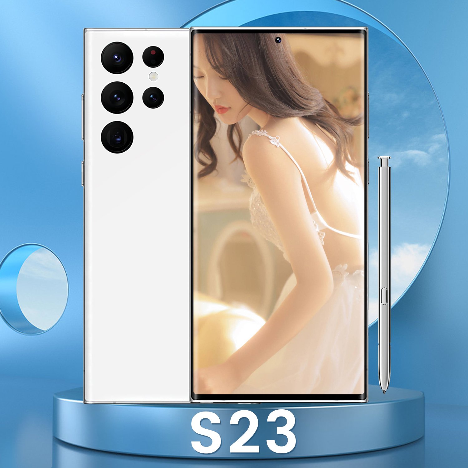 New original S23 Ultra 5G smartphone 16GB 512GB Snapdragon 8 10 core with stylus 7.2in large screen Android 12 phone