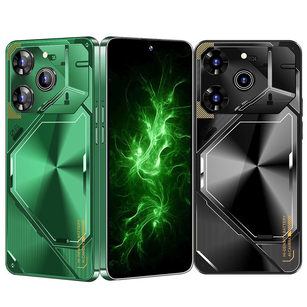 Gaming phone Povo6pro U43 Mobile 4G smartphone 7.3-inch HD perforated screen 8+256GB memory power supply Android 5G smartphone