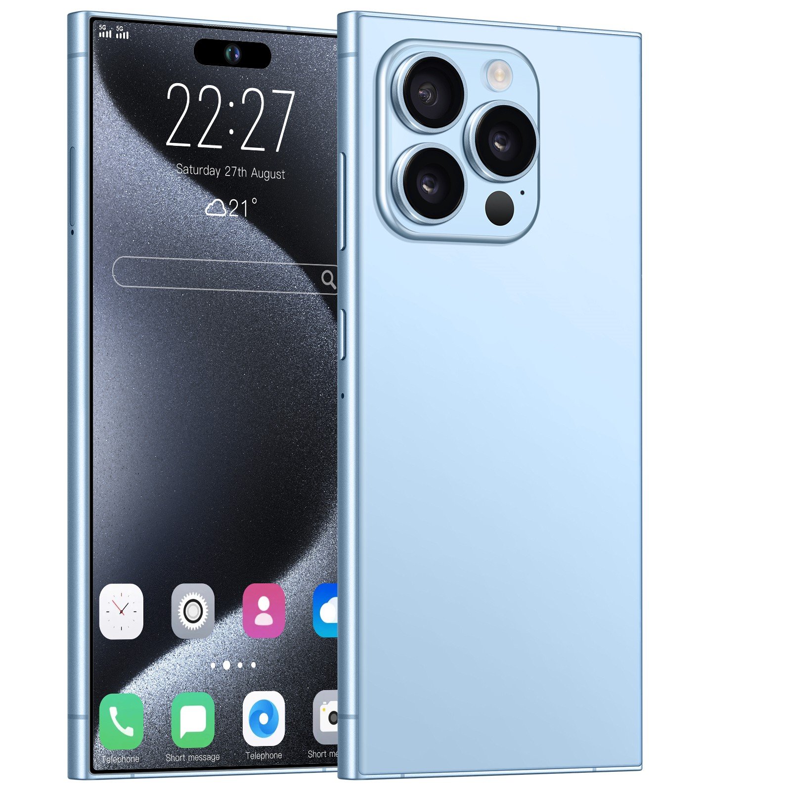 Big Screen16 pro max 7.3 inch Full Screen WIFI GPS I16 Smartphone 16GB+1TB Android 4G 5G Mobile phone New arrived smart phone