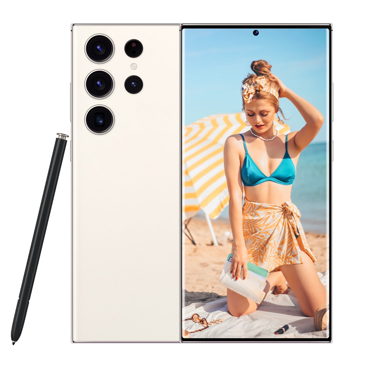 Hotselling S24 Ultra 16GB+1TB Smart Android Phone Dual SIM Dual Standby Unlocked Smartphone 6800mah 5G HD OLED Android 13