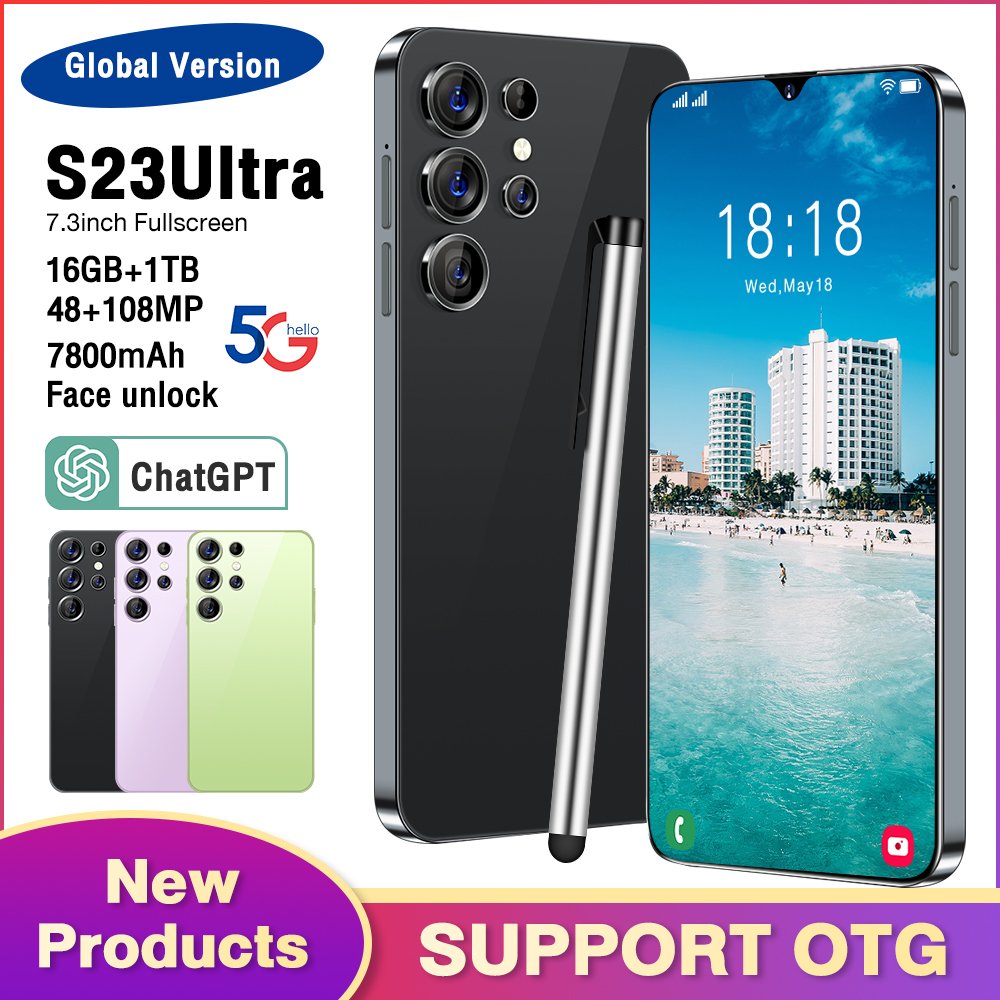 Medome Galaxay Amsung S23 Ultra 5G Smartphone Mobile Phone Brand New Original 16G 1TB 6.8inc LED Smart Phone Mobail Phone 4G
