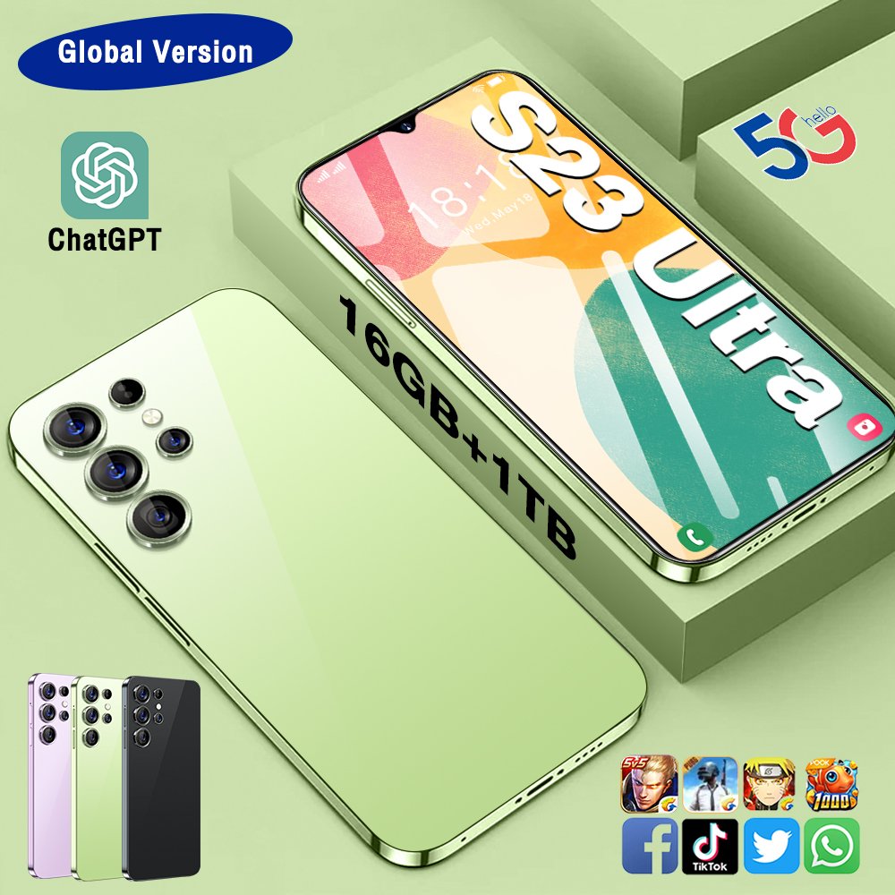 Medome Galaxay Amsung S23 Ultra 5G Smartphone Mobile Phone Brand New Original 16G 1TB 6.8inc LED Smart Phone Mobail Phone 4G