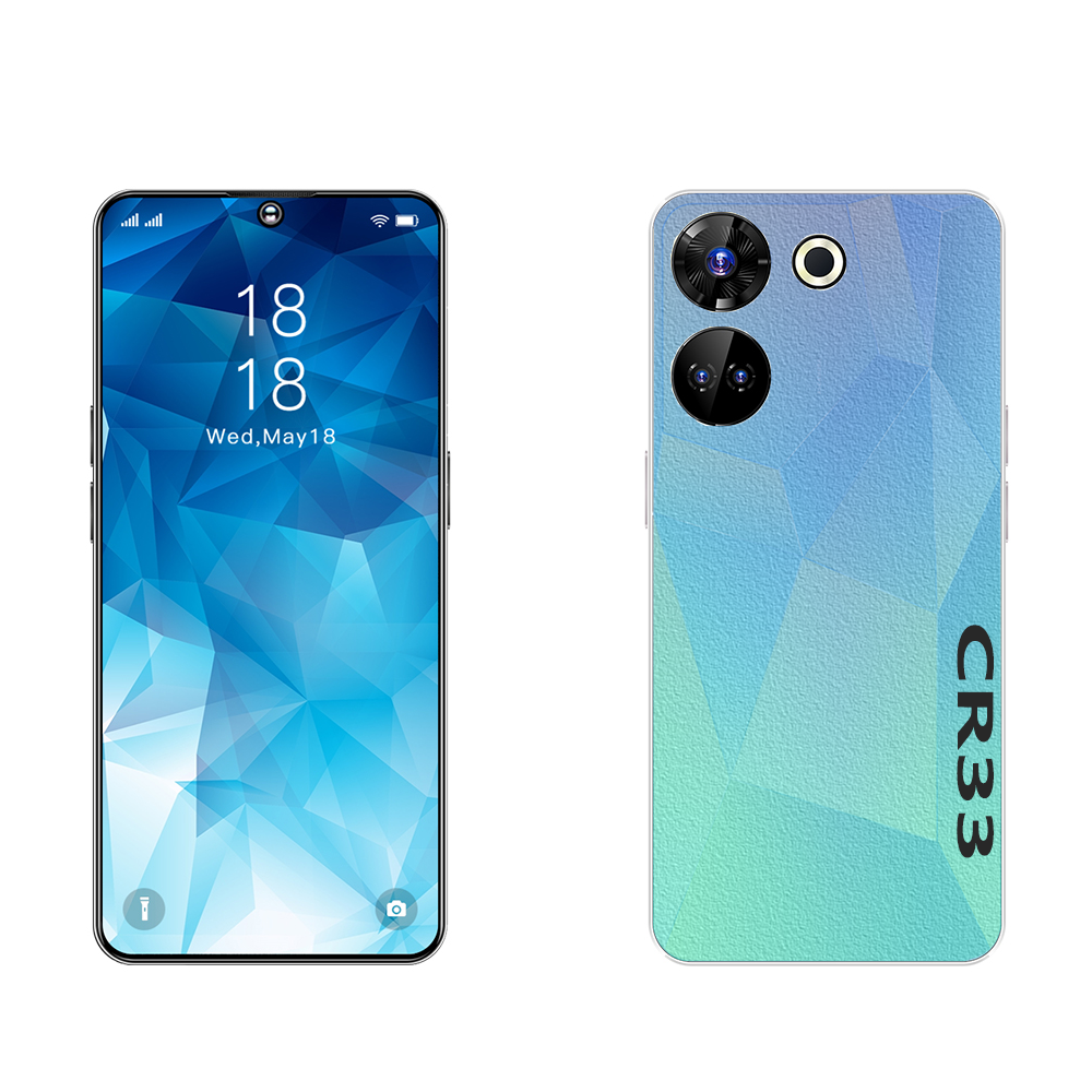 New Design Global Version Samson CR33 5g Smartphone 7.3inch Big Screen 5g Smartphone 16gb+1tb Large Memory Android Mobile Phone