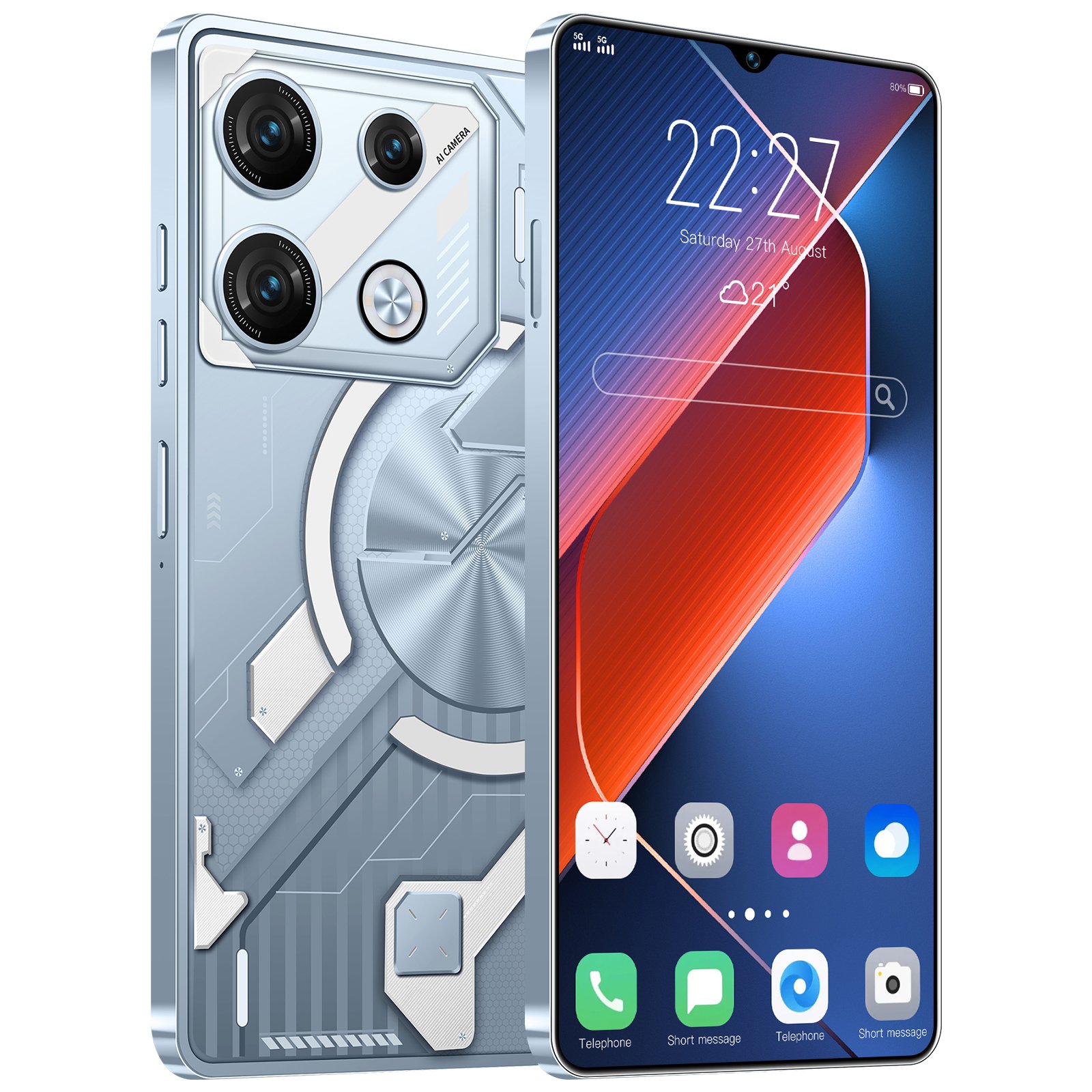 GT10 Pro Max 7.3 inch 16GB+1TB 5G Smartphone - Android 12 with HD Camera - Factory Direct Wholesale