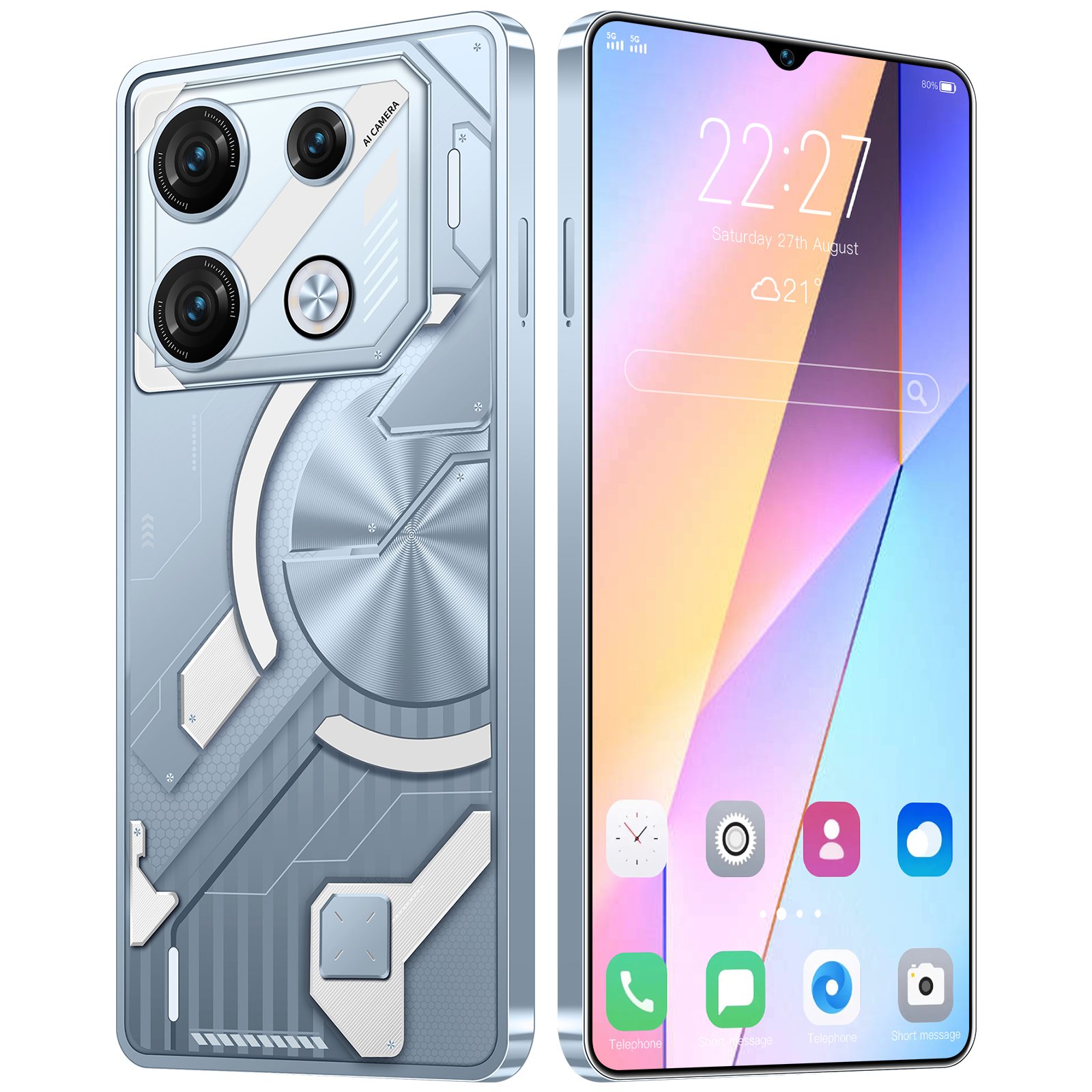GT10 Pro Max 7.3 inch 16GB+1TB 5G Smartphone - Android 12 with HD Camera - Factory Direct Wholesale