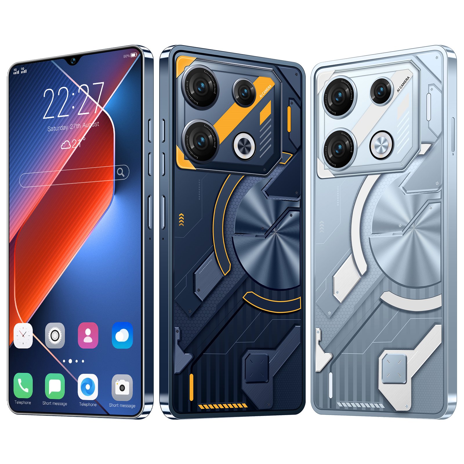 GT10 Pro Max 7.3 inch 16GB+1TB 5G Smartphone - Android 12 with HD Camera - Factory Direct Wholesale