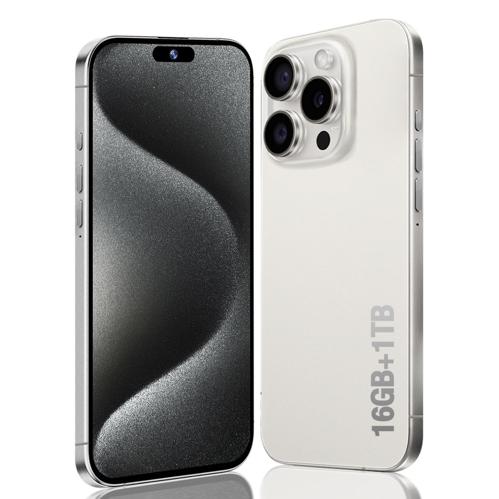 Hot Selling New Phone 15 Pro Max 6.8 Inch 16GB+1TB 48MP+108MP Big Screen Cellphone Smartphone 5G Mobile Cell Phone