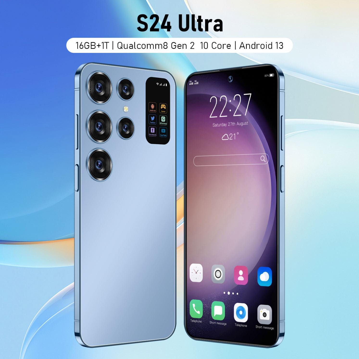 New S24 Ultra Phone Global Version Smartphone 16GB+512GB Android Cellphones Original Unlocked 5g Gaming Mobile phones