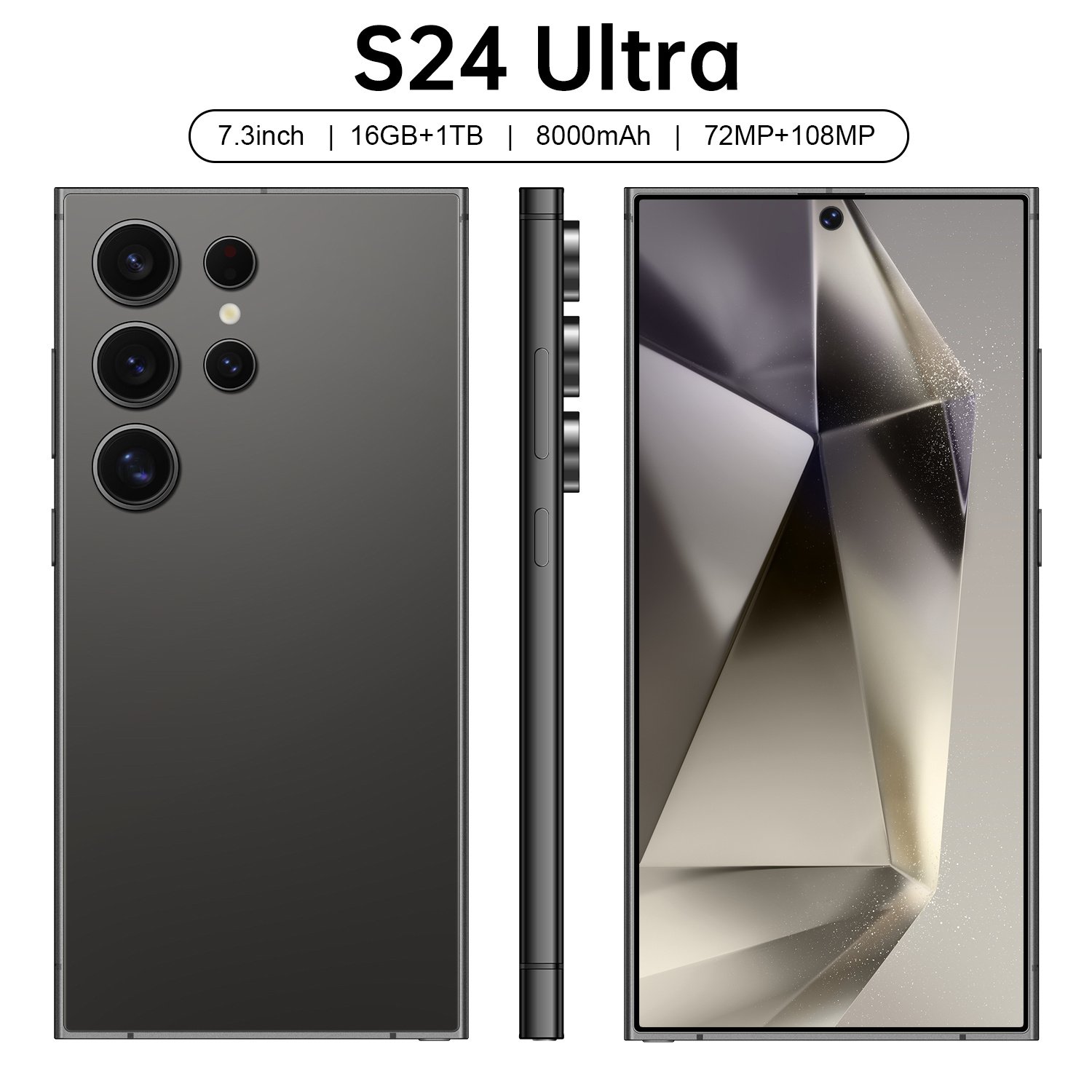 Global Original 5G Smartphone Galaxy S24 Ultra 5g smartphone 6000 mah Big Battery 16GB+512GB Smartphone Android 13 New Clone