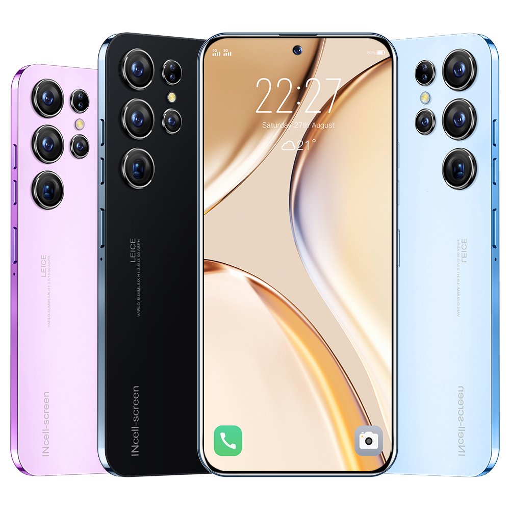 2023 New Original S23+ ultra global Unlock cell phone 3G 4G 5G Smartphone 7.3 inch Full display Cheap Big screen MobilePhones