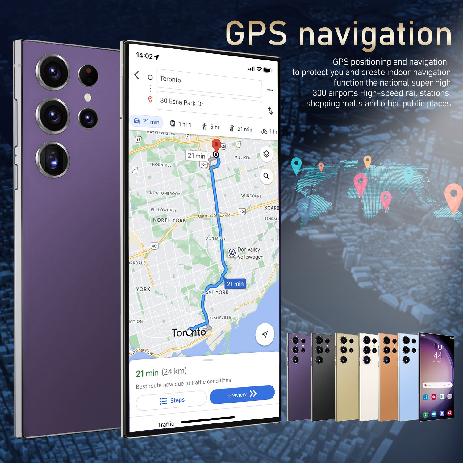 Global Version Cellphone Original S24 Ultra 16GB+1TB Smartphone 5G Phones 7.3inch Unlocked dual card Android 14.0 Mobile phones