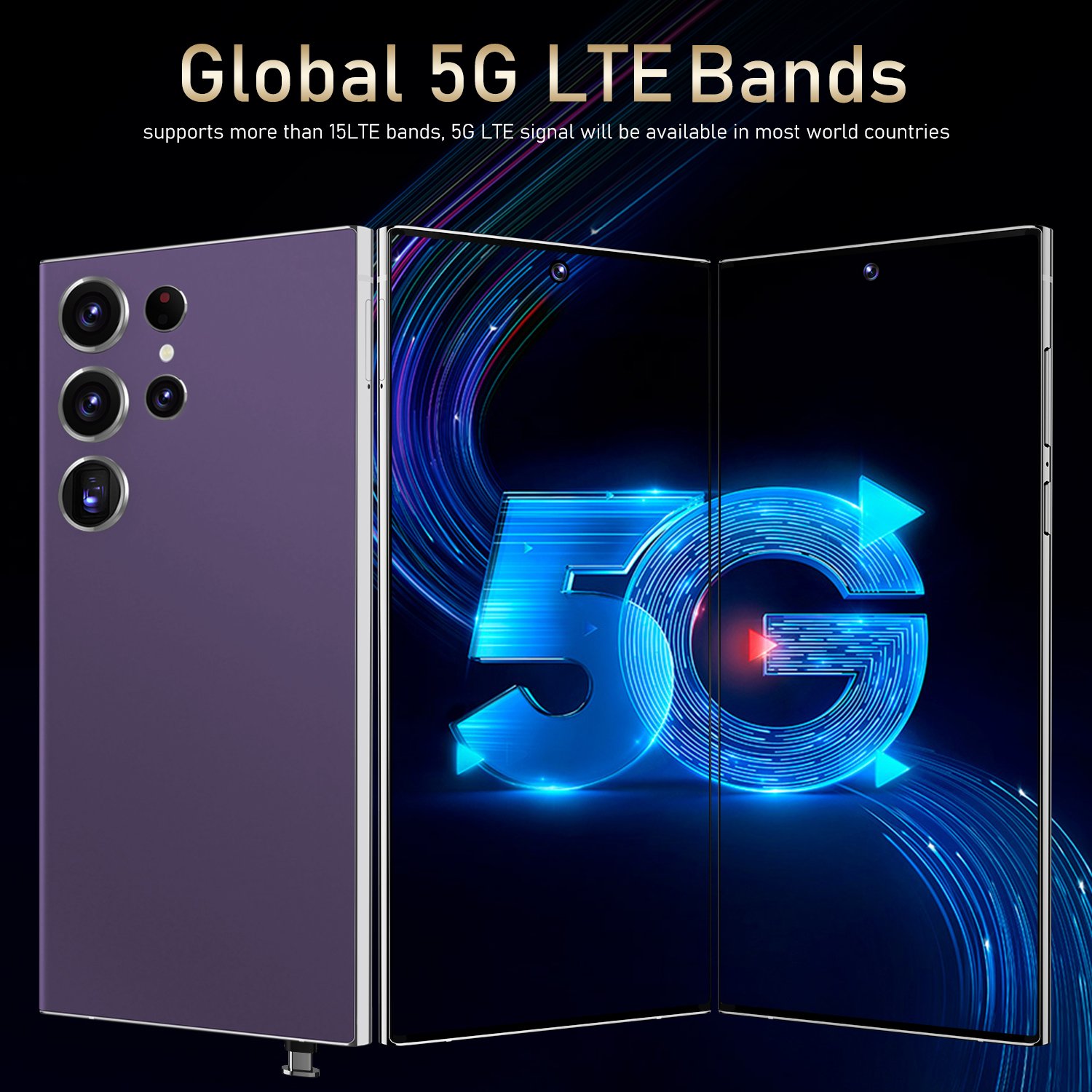 Global Version Cellphone Original S24 Ultra 16GB+1TB Smartphone 5G Phones 7.3inch Unlocked dual card Android 14.0 Mobile phones