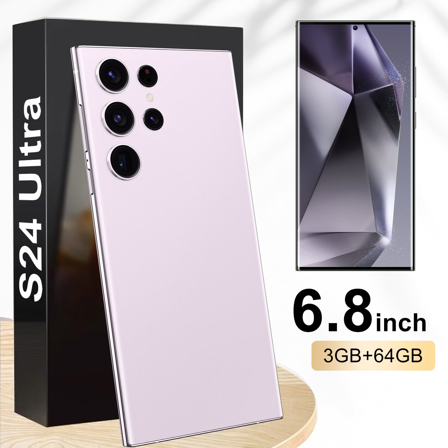 S24 Ultra 5g Smartphone Android 10 Smartphone 2024 New Version Original 6.8 Inch 3+64G 5g Phone Lcd 4k Quad Core MTK 5MP 13MP