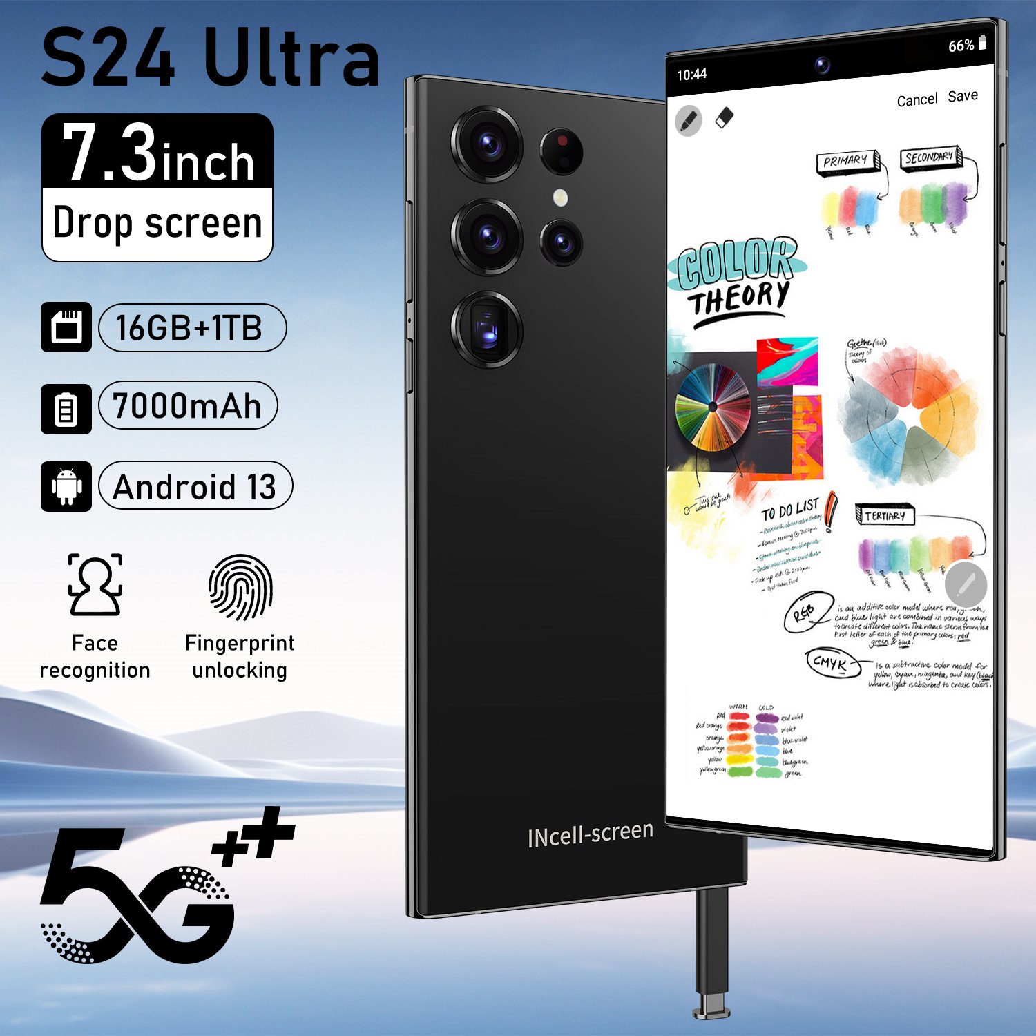 Wholesale 5G Android S24 Phones Global Network Dual SIM 16GB RAM 1TB Storage Secured with Face and Fingerprint