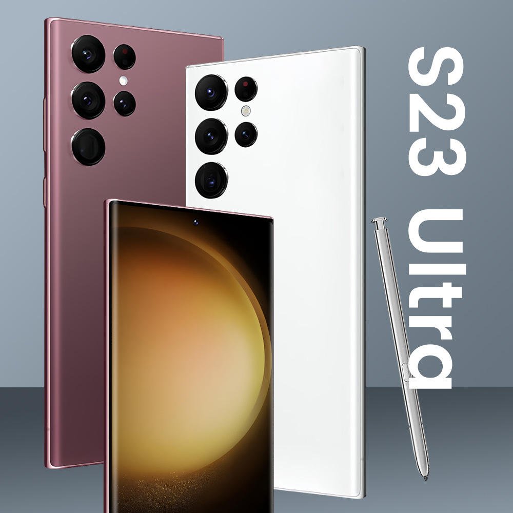 Mobile Phone Full Screen 7.2 Inch Hd Cell Phones Gaming Smartphones 5800mah 24+48mp 5g Smart Phone For S23 Ultra