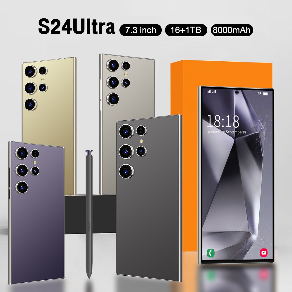 2024 Original S24 ultra 5G Smartphone 7.3 inch Android 14 Mobile Phone 16GB+1TB Global Version cellphone