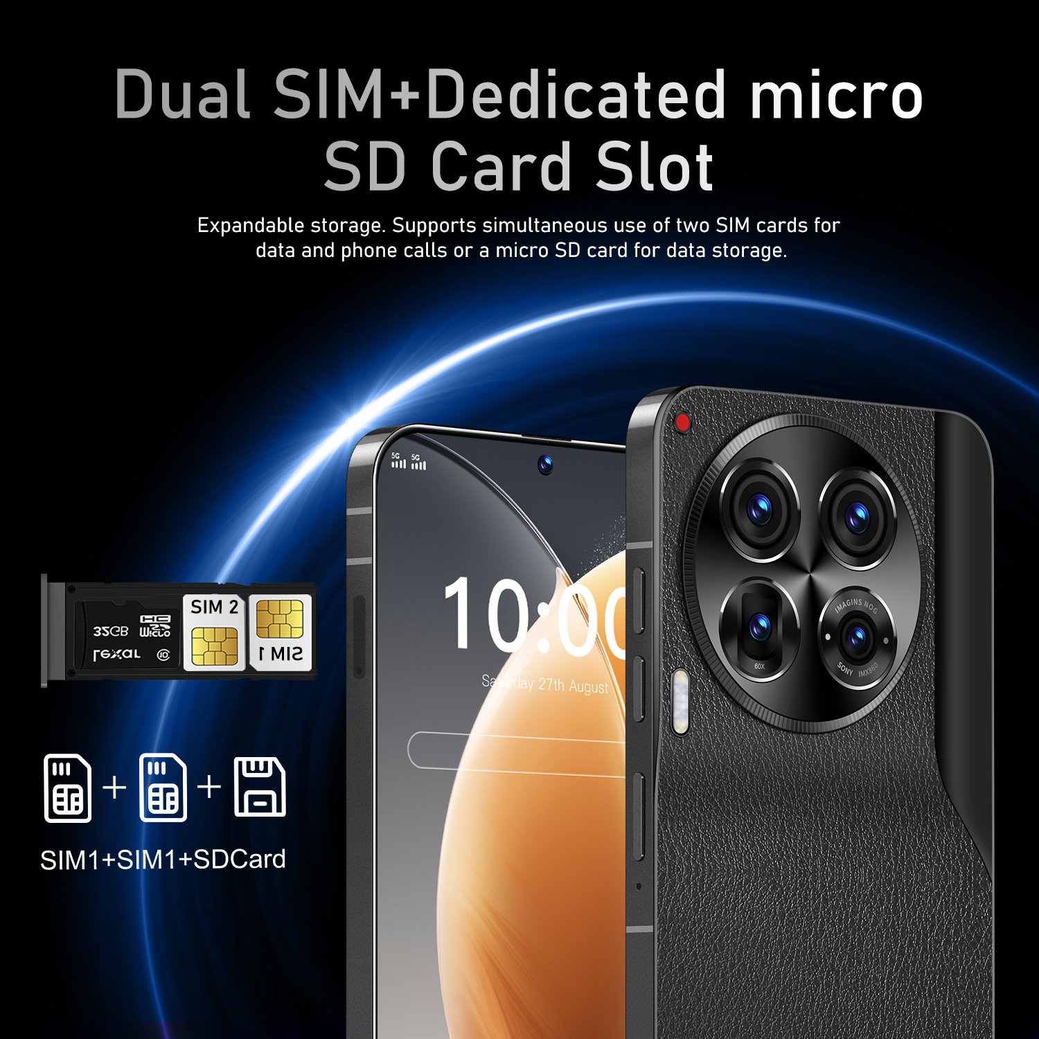 Cheap 5G SmartPhone Camon 30 Pro Telefone 12GB+512GB 7.3inch Large Screen 72MP+108MP Gaming Phone Android Cell Phone