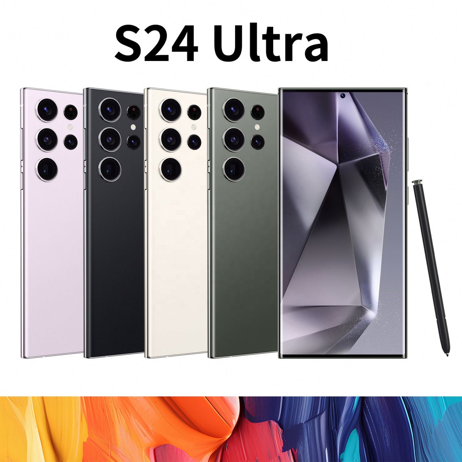 Original phones s24 ultra Smartphones For s24 ultra 3+64GB 5G Dual SIM Cellphone Mobile Phone s24 ultra 5g smartphone