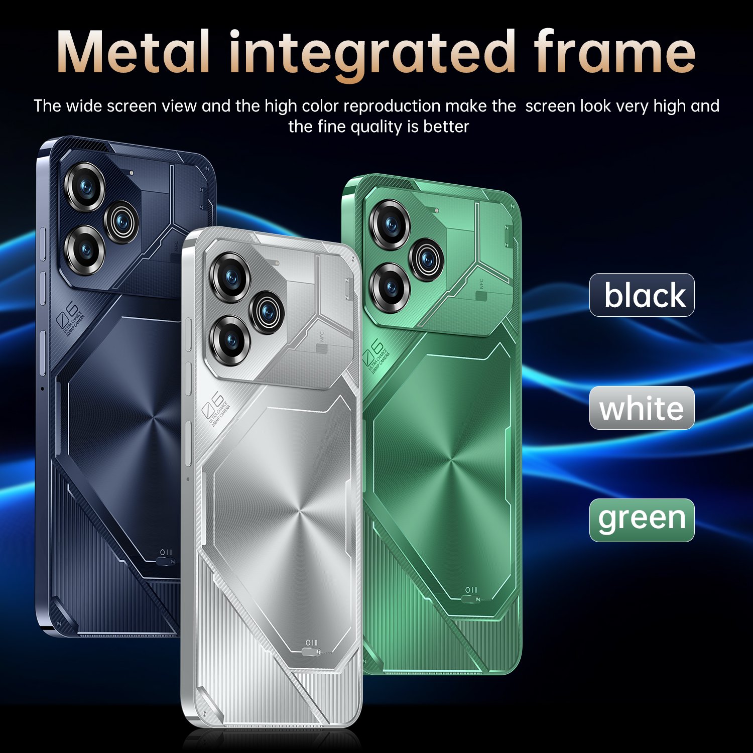 HD Screen pova 6 pro 5G Smartphone 16GB+1TB 6800 mAh povo Android 13.0 Mobile Phone tecno phone