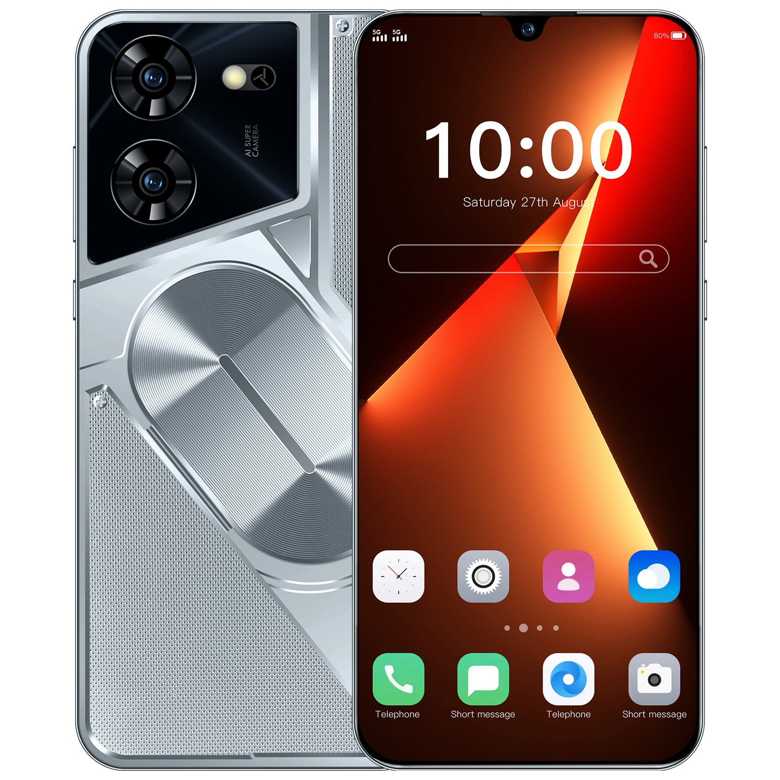 Large Memory Phone POVA 5 PRO 16GB+1TB Mobile Phone 7.3 Inch 5G Phone 1TB Original 5G Smartphone
