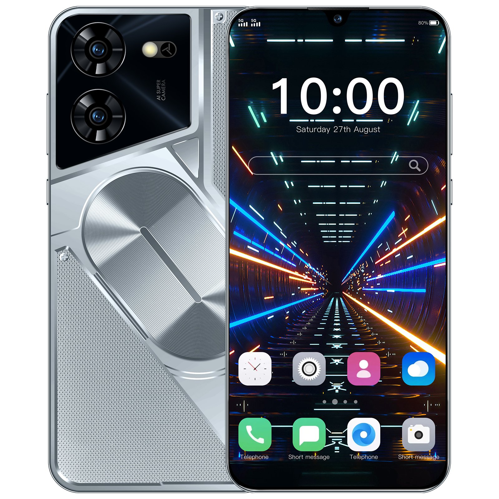 Large Memory Phone POVA 5 PRO 16GB+1TB Mobile Phone 7.3 Inch 5G Phone 1TB Original 5G Smartphone