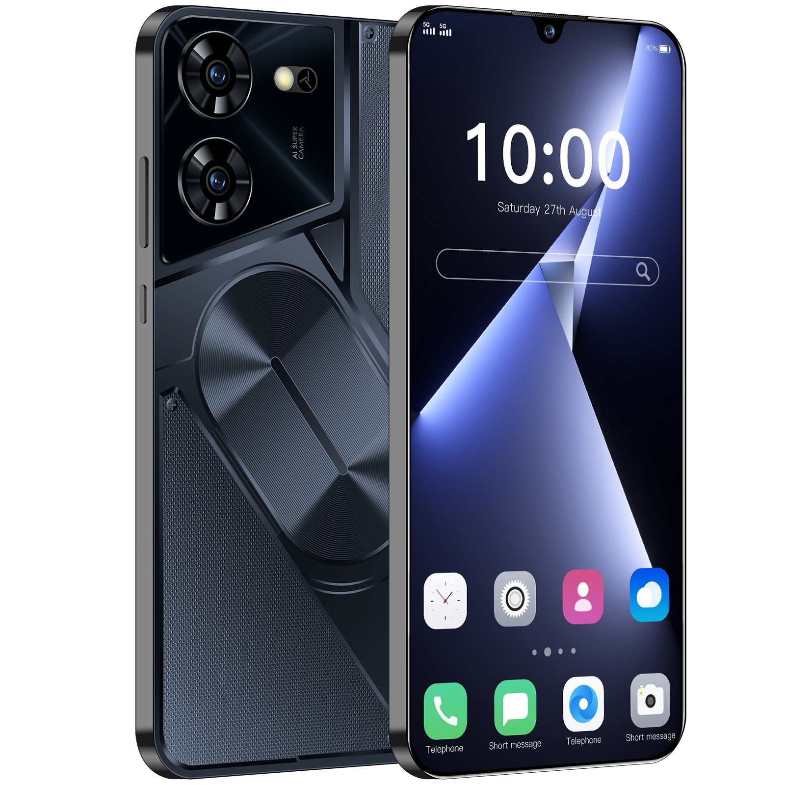 Large Memory Phone POVA 5 PRO 16GB+1TB Mobile Phone 7.3 Inch 5G Phone 1TB Original 5G Smartphone