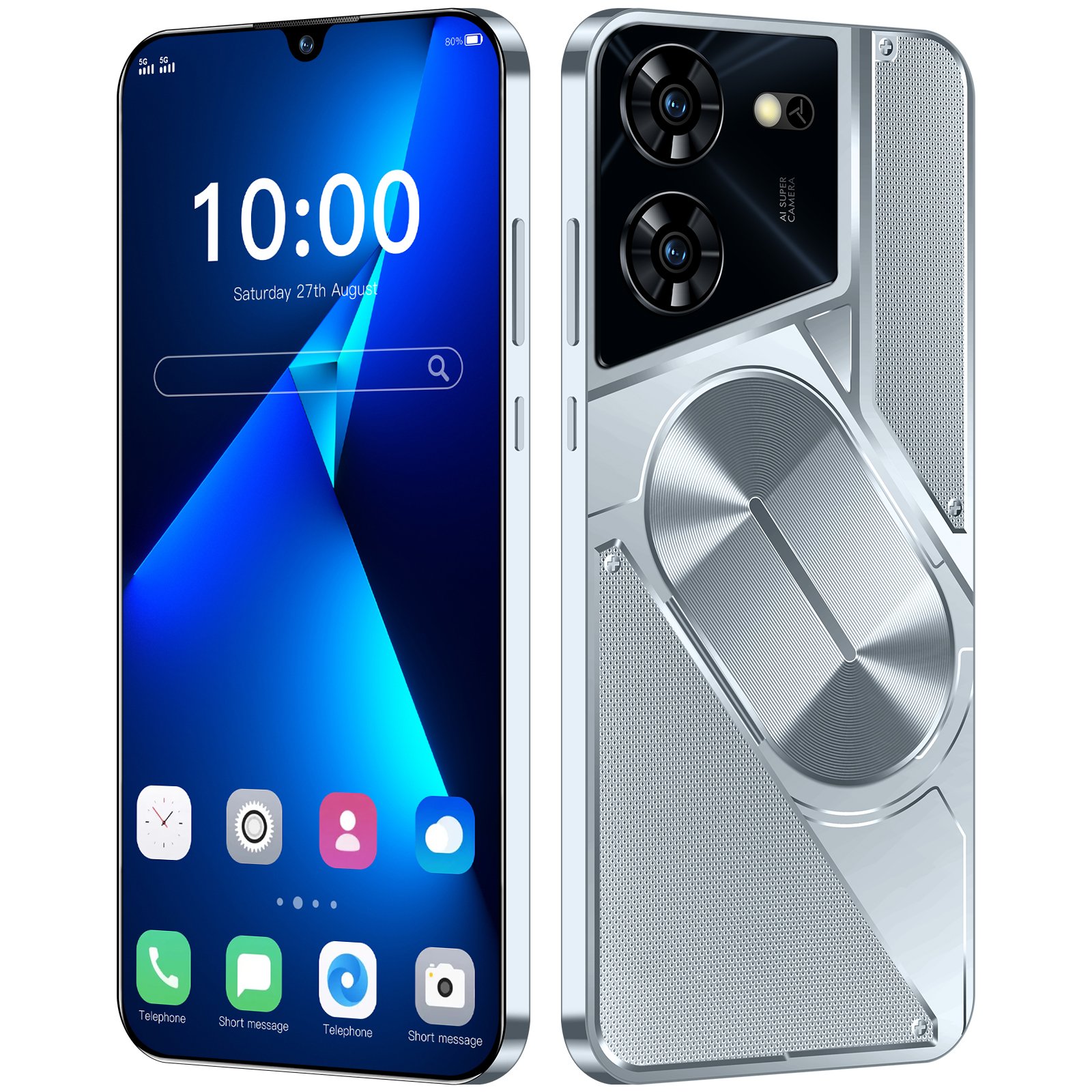 Large Memory Phone POVA 5 PRO 16GB+1TB Mobile Phone 7.3 Inch 5G Phone 1TB Original 5G Smartphone