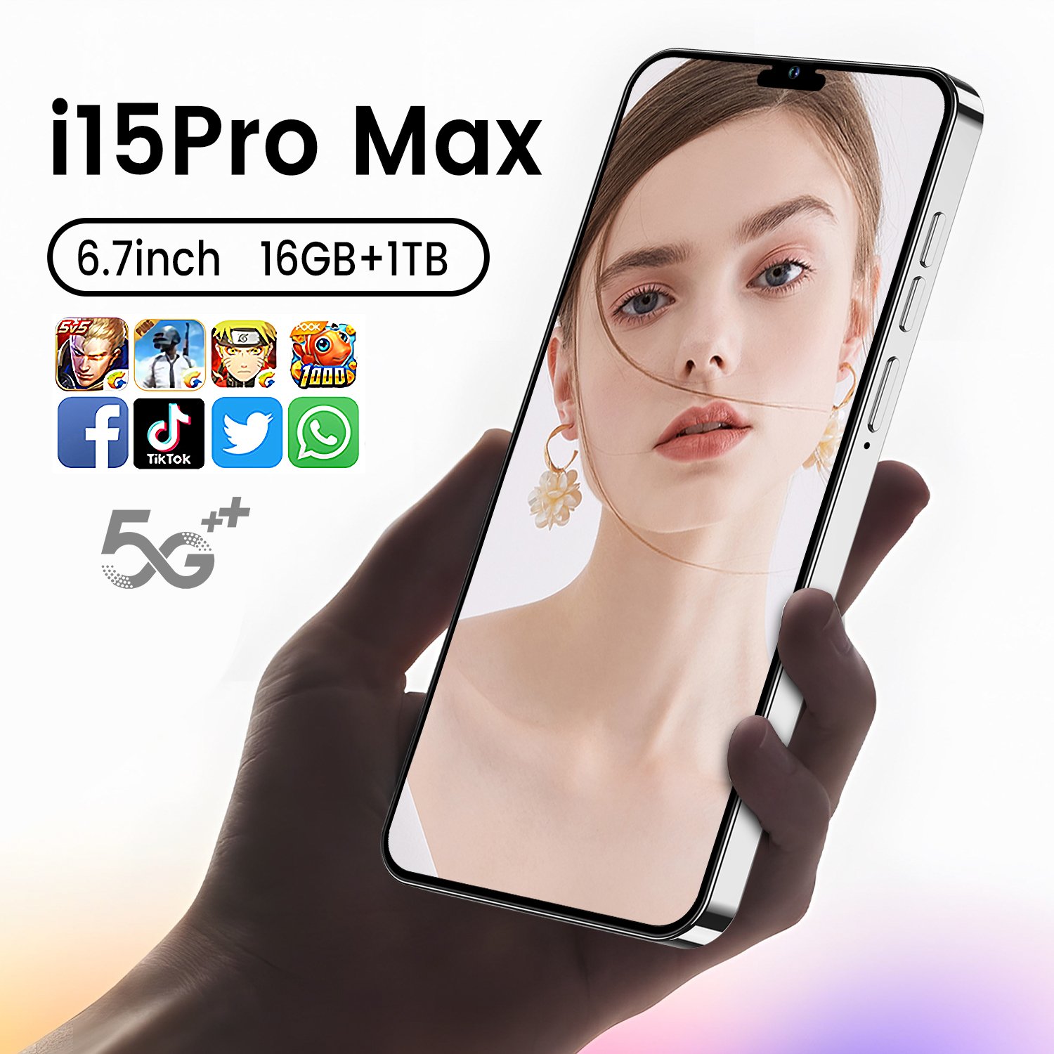 Flash Sale 15 pro max mobile phone 32MP+64MP 5G smartphone 6.7inch HD Full Screen New phoene 15 5G smart Phone