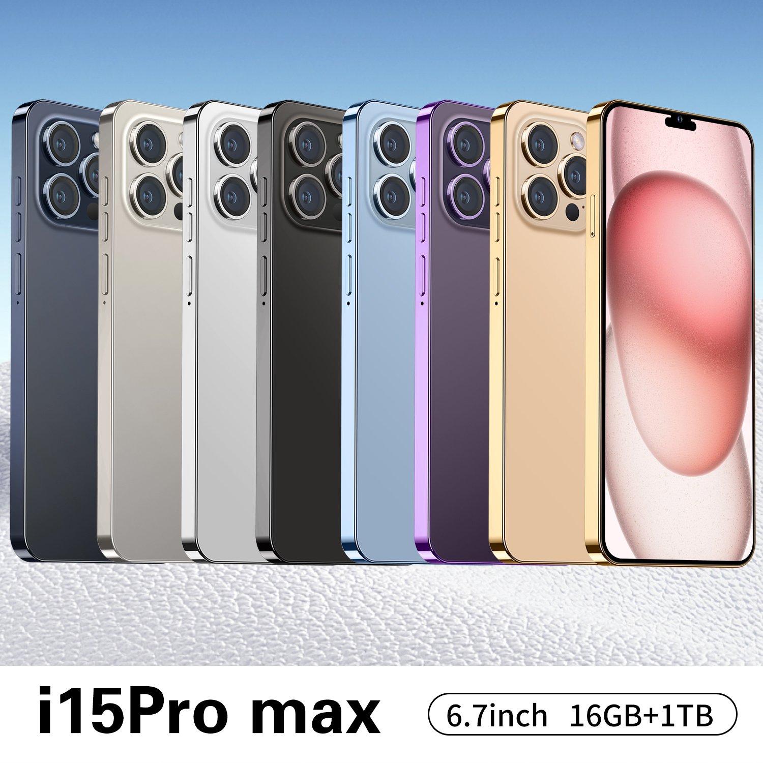 Flash Sale 15 pro max mobile phone 32MP+64MP 5G smartphone 6.7inch HD Full Screen New phoene 15 5G smart Phone