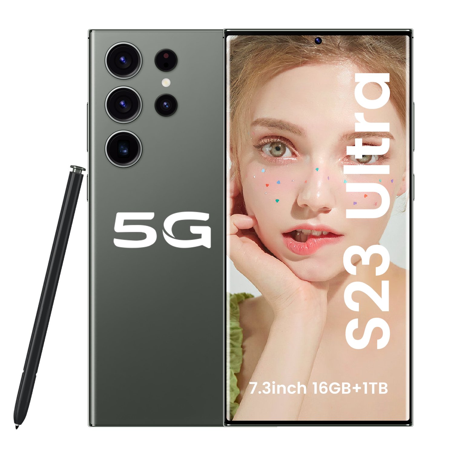 New Popular Smartphone Unlocked Cell Phone Original Custom galaxy S24 Ultra 7.3 Big Screen 5G smartphone 512GB Android phone