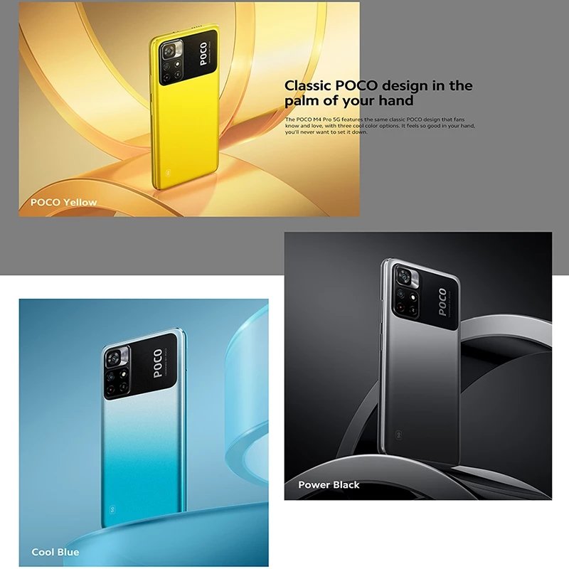 Global Version POCO M4 Pro 5G Smartphone 64GB/128GB MTK Dimensity 810 90Hz 6.6" DotDisplay 50MP 5000mAh 33W pocophone m4 pro