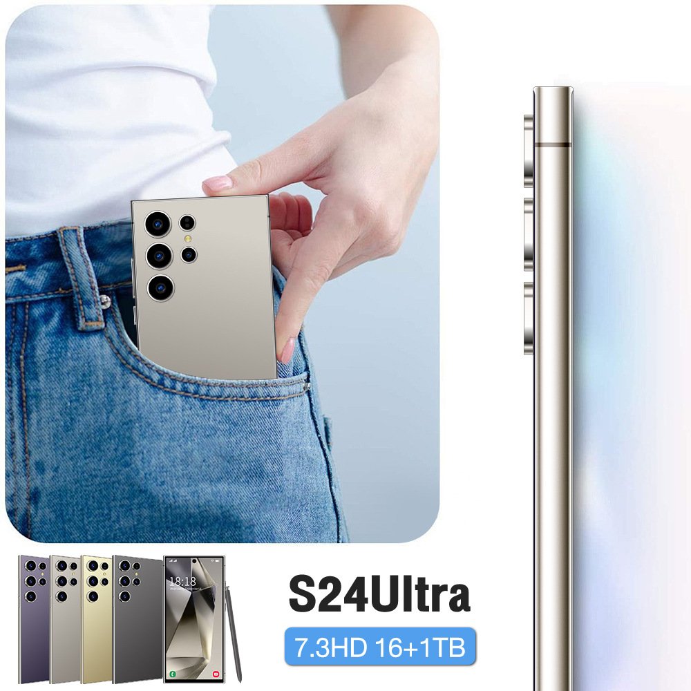 Original phones s24 ultra Smartphones For s24 ultra 2+16GB 5G Dual SIM Cellphone Mobile Phone s24 ultra 5g smartphone