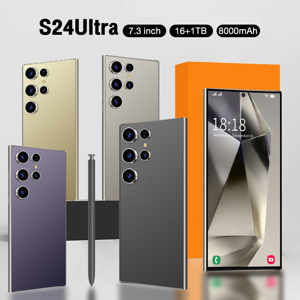 Original phones s24 ultra Smartphones For s24 ultra 2+16GB 5G Dual SIM Cellphone Mobile Phone s24 ultra 5g smartphone
