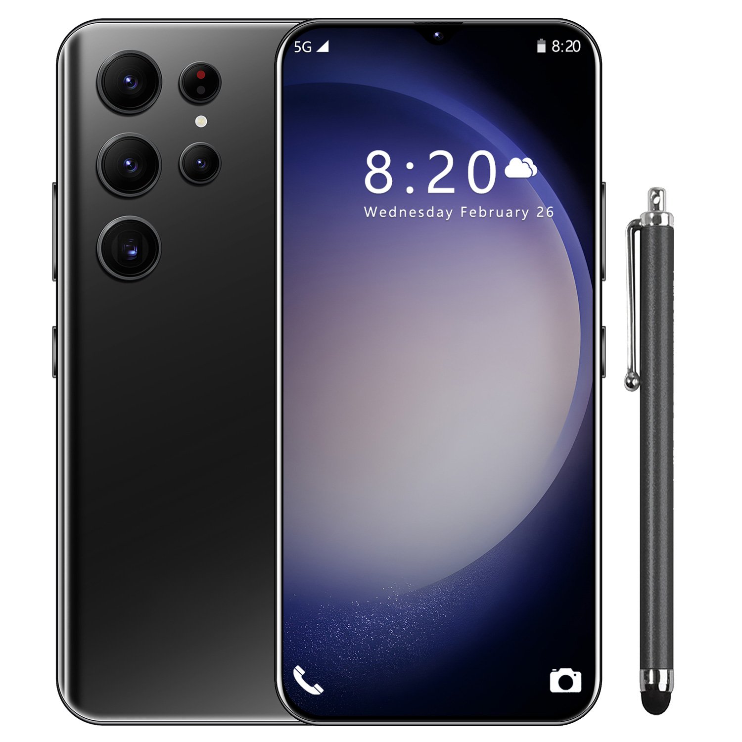 Latest Mobile Phones S23 Ultra 16GB 512GB 4G 5G Smartphones Stylus 5 Cameras Face ID Unlocked