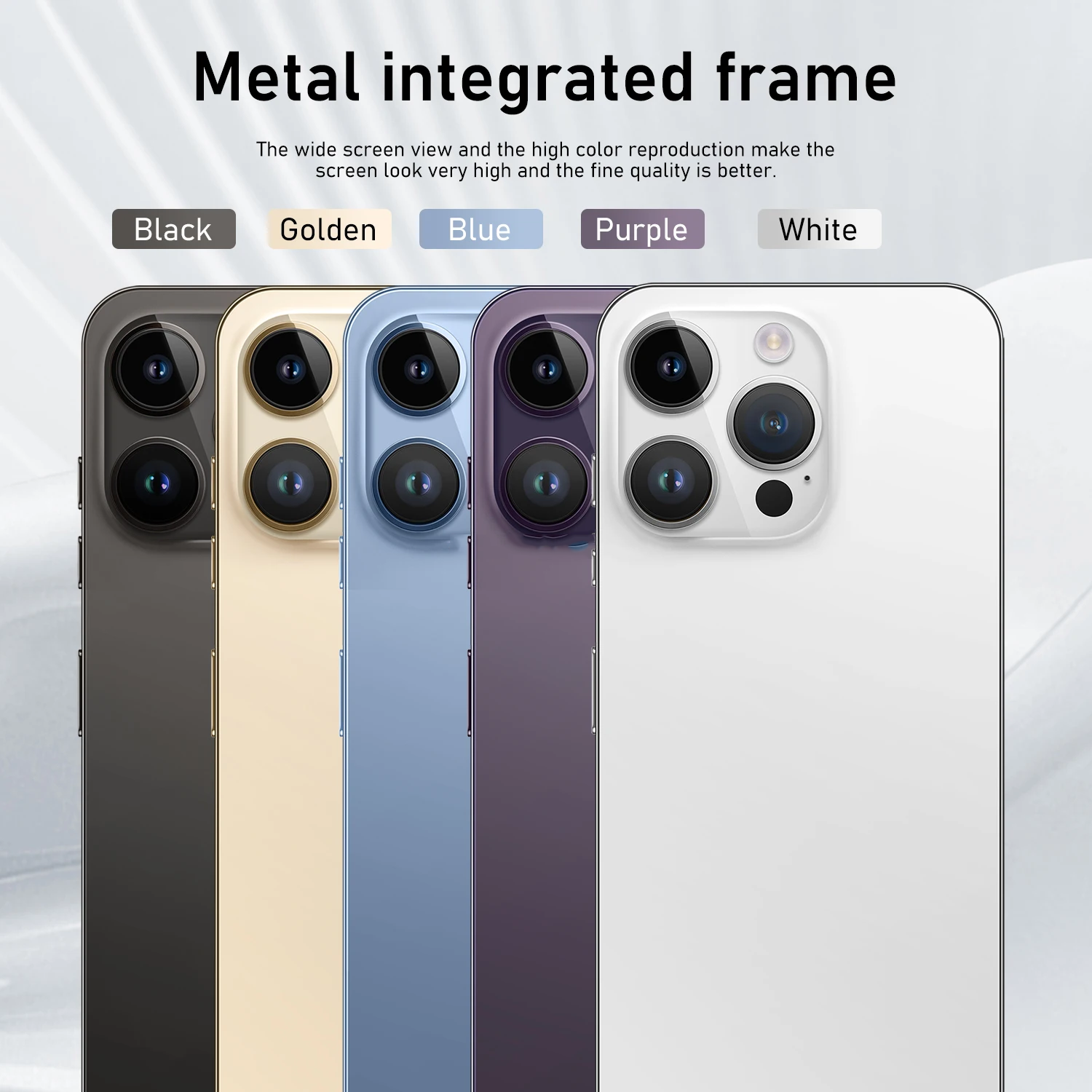 Manufacturer original 15 pro max 6.8 inch Clone 4G 5G smartphone 8GB+1TB unlocked Dual Sim Card Android 15 Pro Max Have Logo