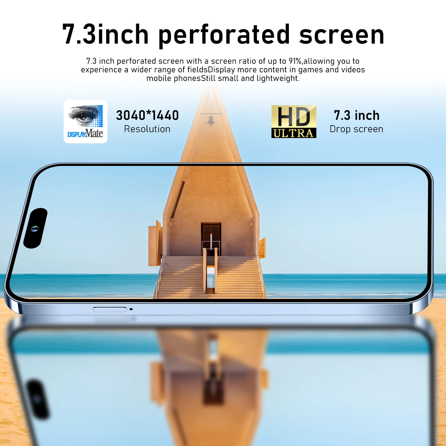 Manufacturer original 15 pro max 6.8 inch Clone 4G 5G smartphone 8GB+1TB unlocked Dual Sim Card Android 15 Pro Max Have Logo