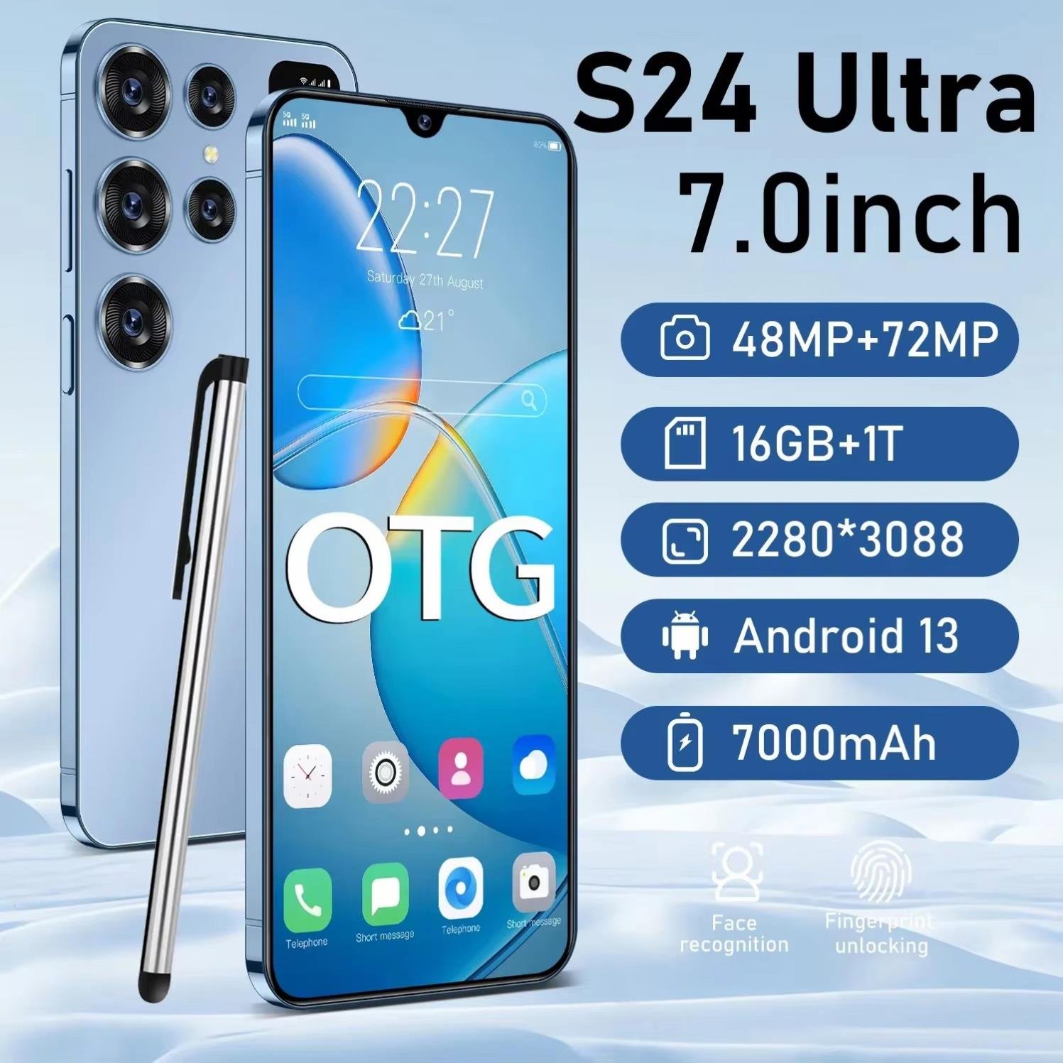 Fast delivery online shopping S24 ultra smartphone rugged phone Deca Core snapdragon 888 smartphone dual sim card 5g smartphone