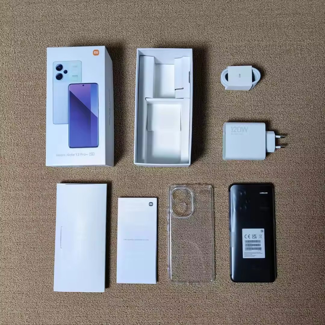 For Redmi Note 13 Pro Plus Global Version 5G Smartphone 6.67\" 5000mAh 120W HyperCharge MediaTek Dimensity 200MP 99% New