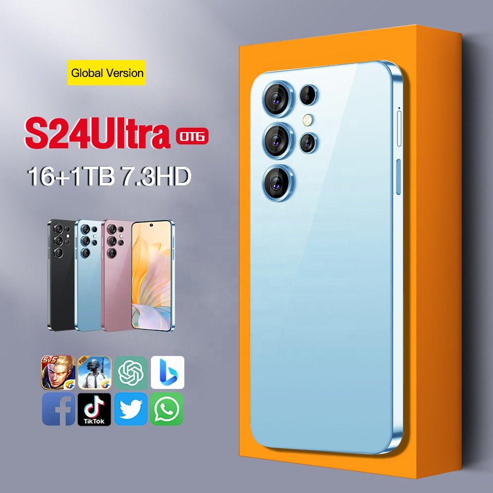 Hot Selling Cellphone S24+ ULTRA 16GB+1TB 7.3 Inch Phone original full Display Android 13.0 Mobilephone 4G&5G Smartphone