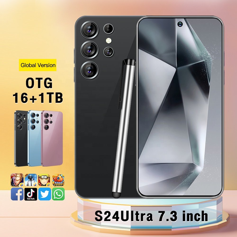Hot Selling Cellphone S24+ ULTRA 16GB+1TB 7.3 Inch Phone original full Display Android 13.0 Mobilephone 4G&5G Smartphone